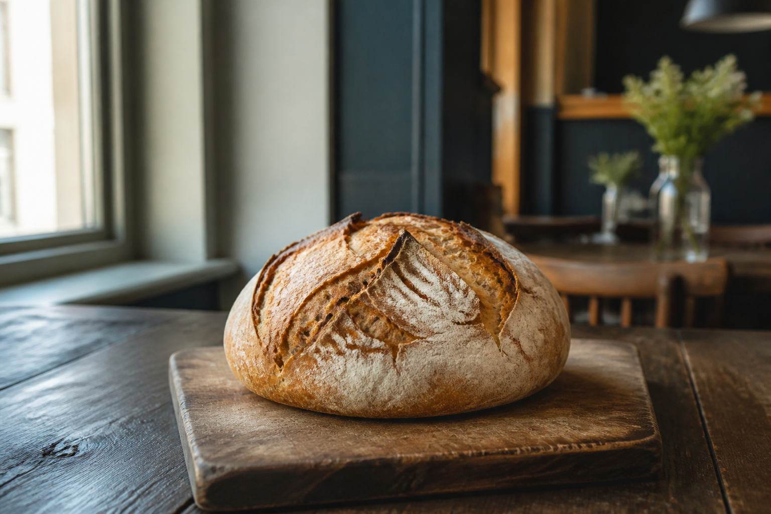 Nybakat bröd från Café Dialektik